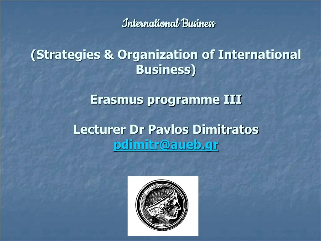 international business strategies organization