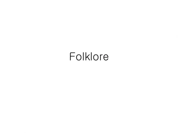 Folklore