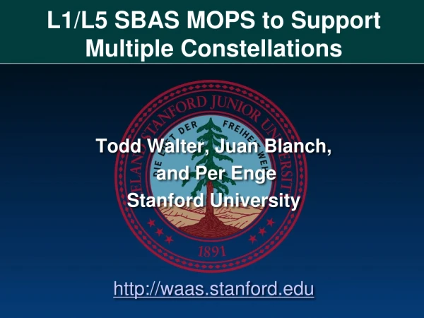 L1/L5 SBAS MOPS to Support Multiple Constellations