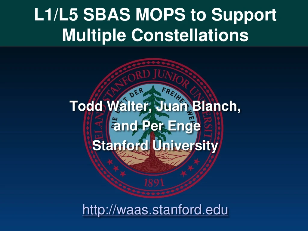 l1 l5 sbas mops to support multiple constellations