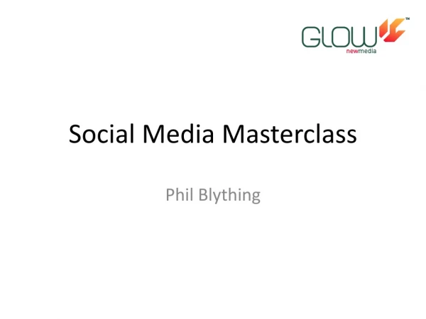 Social Media Masterclass