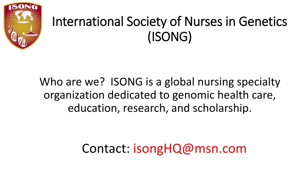international society of international society of nurses in genetics isong www isong org