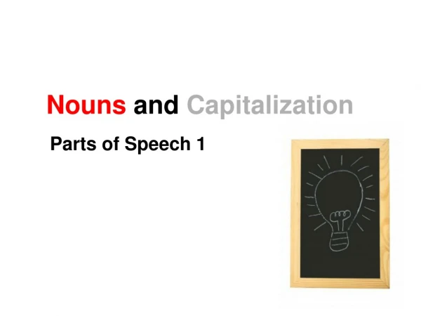 Nouns  and  Capitalization