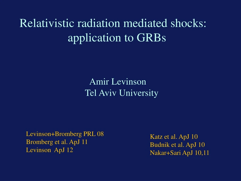 relativistic radiation mediated shocks