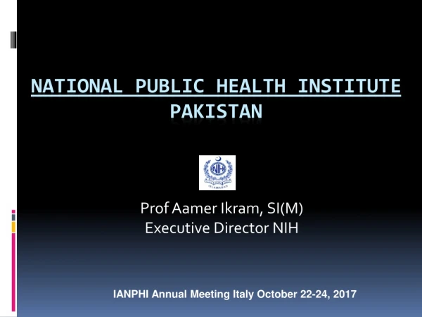 National Public Health Institute Pakistan
