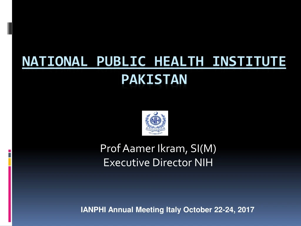 prof aamer ikram si m executive director nih