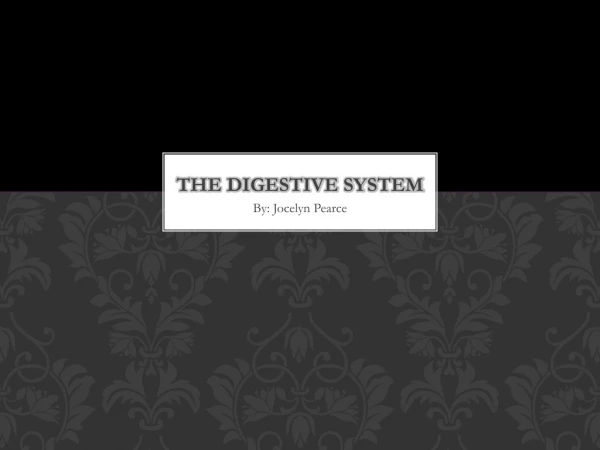 The digestive system