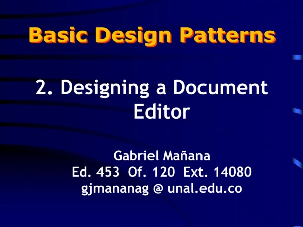 Basic Design Patterns