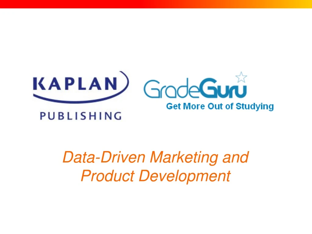 data driven marketing and product development