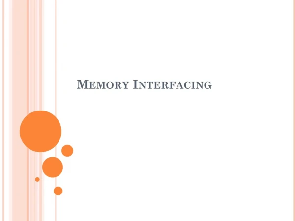 Memory Interfacing