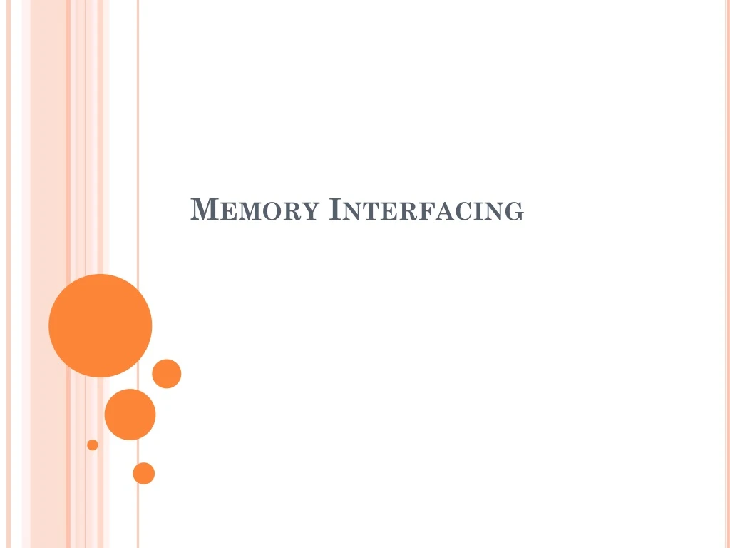 memory interfacing