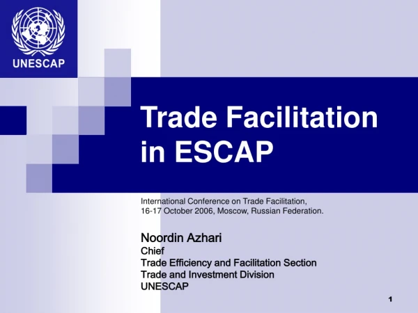 Trade Facilitation in ESCAP