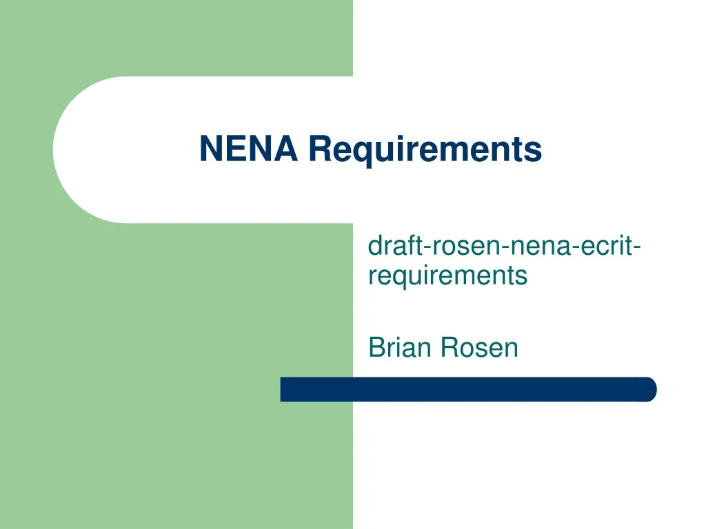 nena requirements