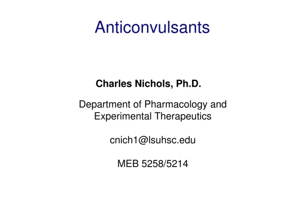 Anticonvulsants