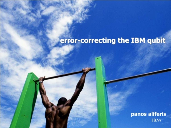 error-correcting the IBM qubit