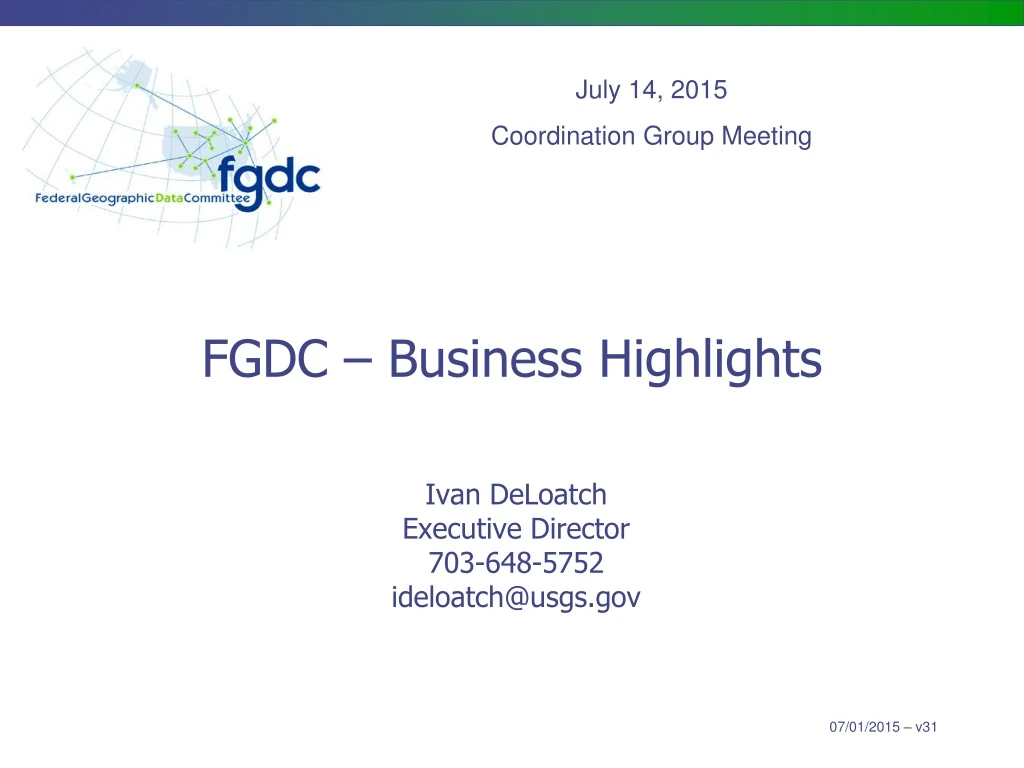 fgdc business highlights