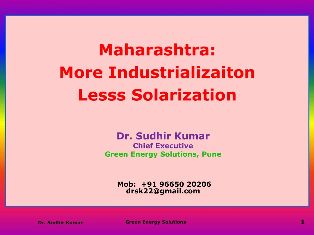 maharashtra more industrializaiton lesss