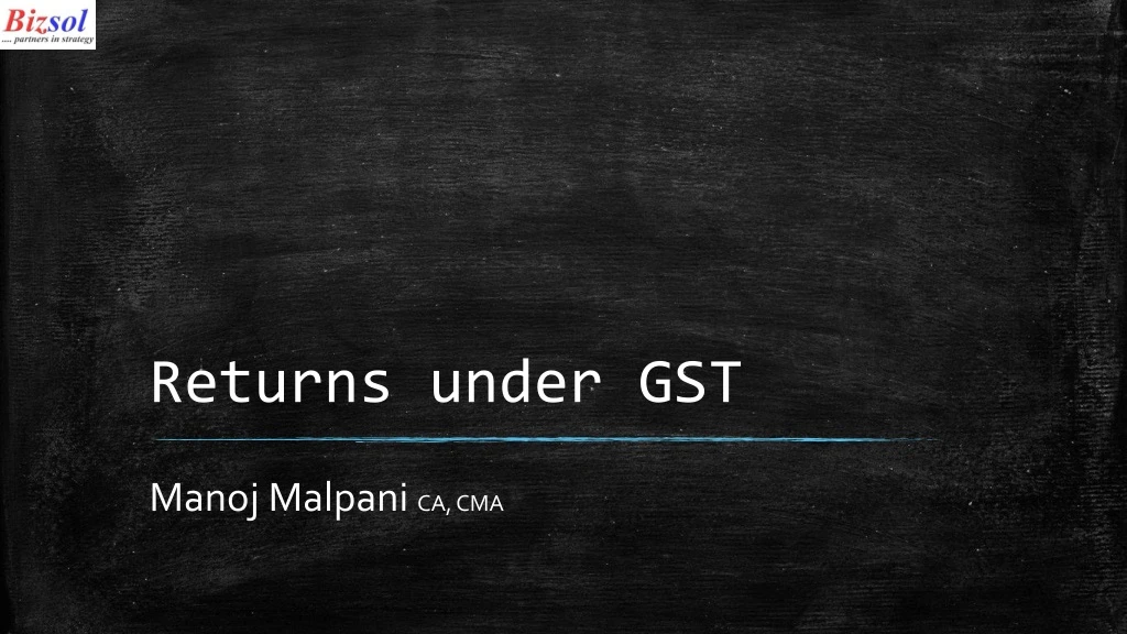 returns under gst