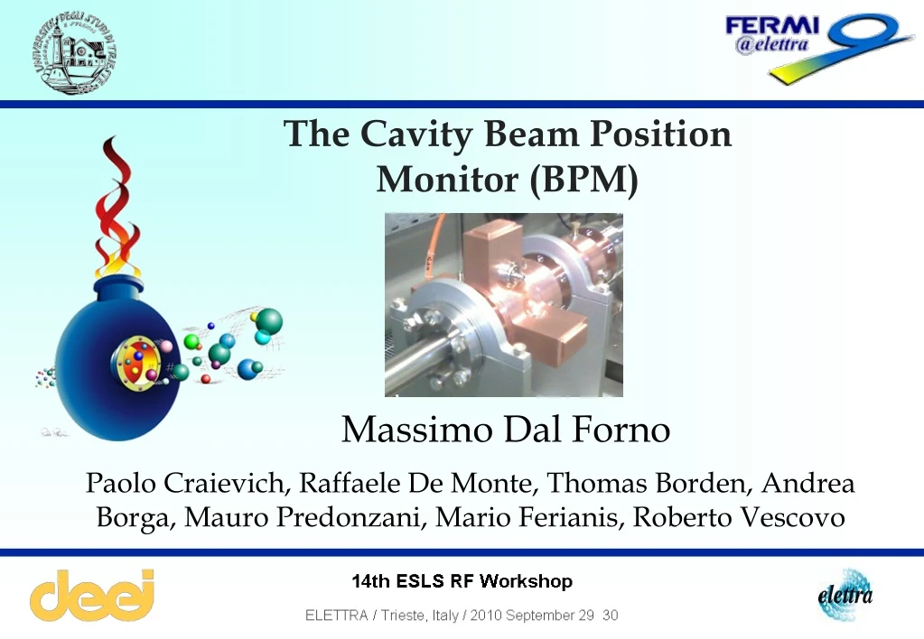 the cavity beam position monitor bpm