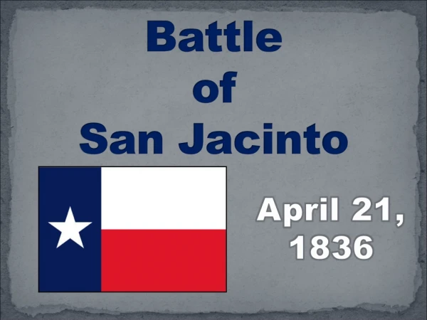 Battle  of San Jacinto