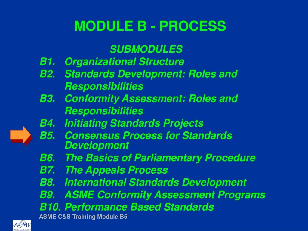 module b process