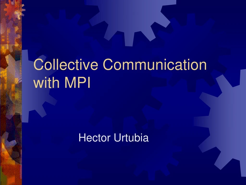 collective communication with mpi