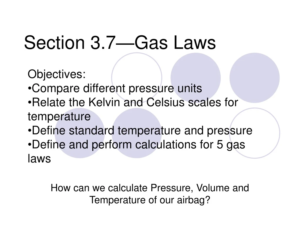 section 3 7 gas laws