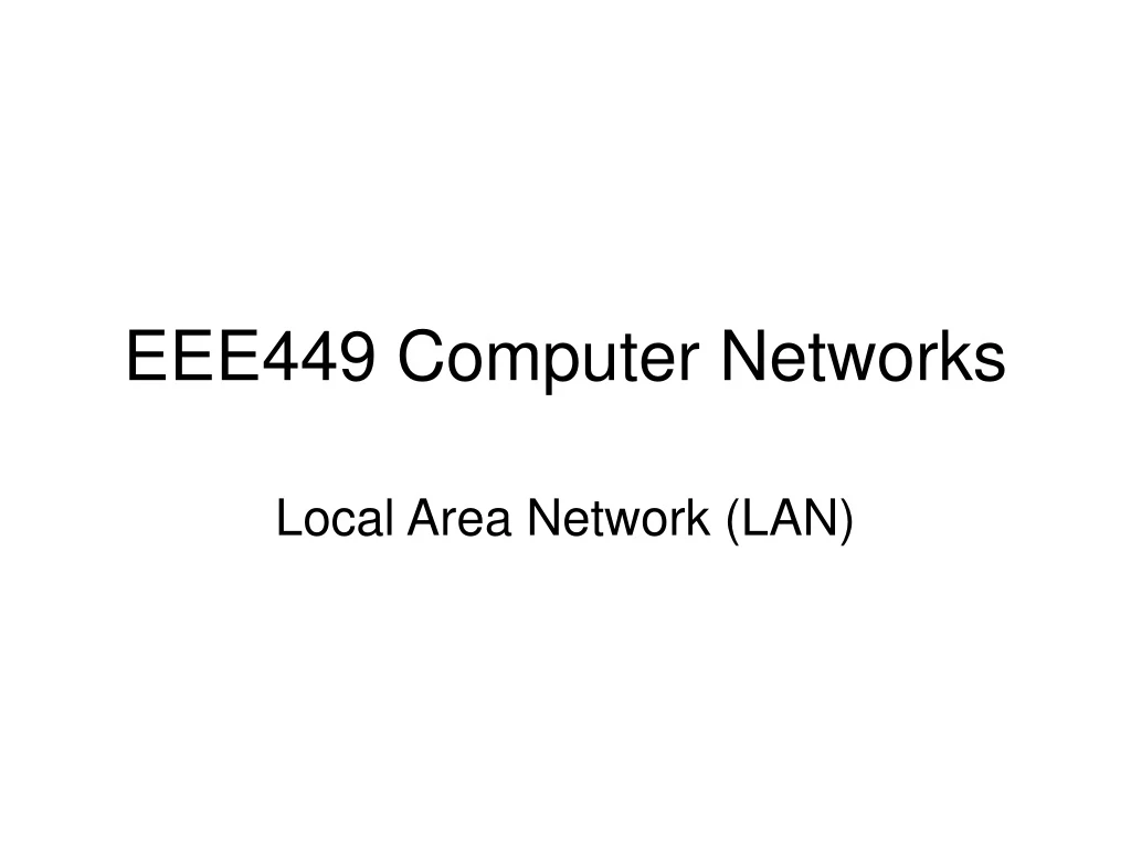 eee449 computer networks