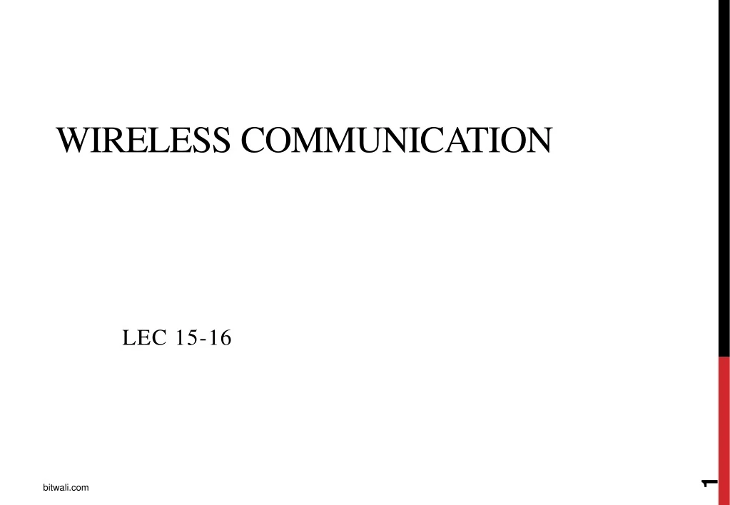 wireless communication