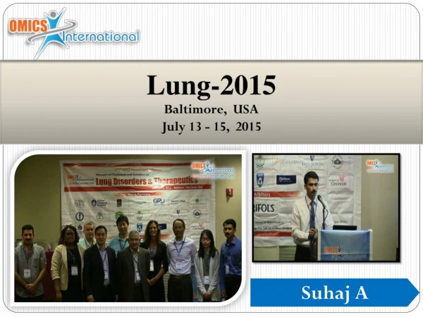 Lung-2015 B altimore,  USA July 13 - 15,  2015
