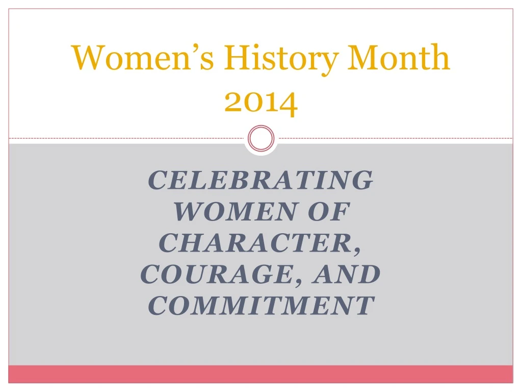 women s history month 2014