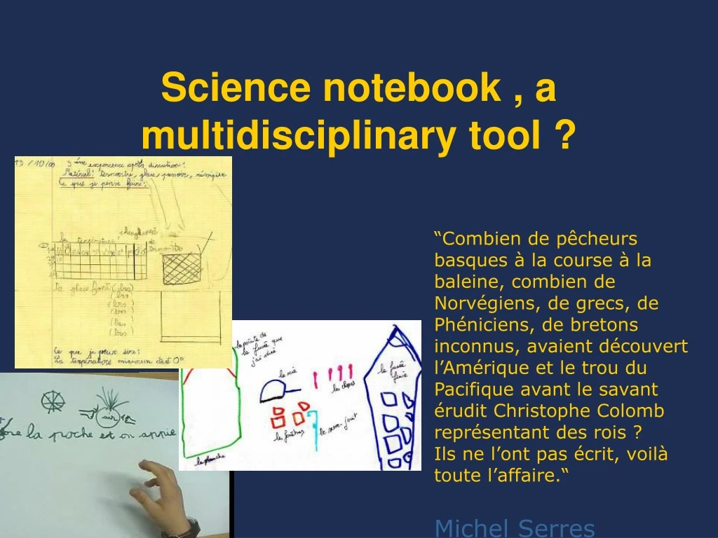 science notebook a multidisciplinary tool
