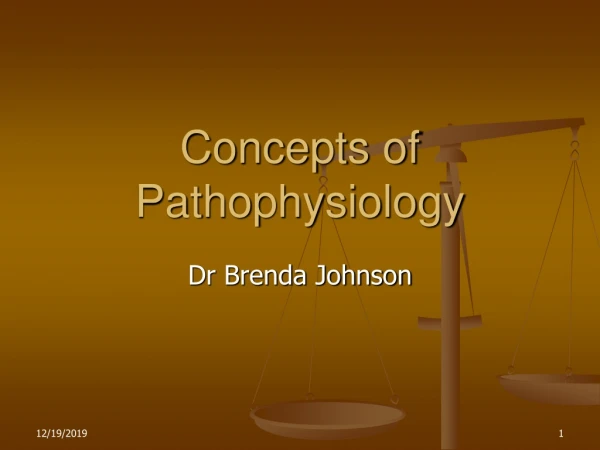 Concepts of Pathophysiology