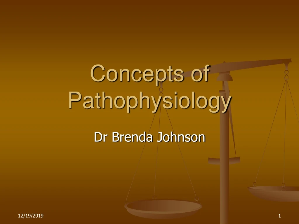 concepts of pathophysiology