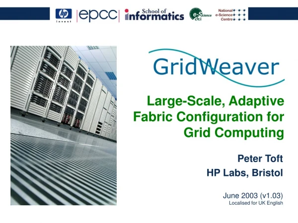Large-Scale, Adaptive Fabric Configuration for Grid Computing