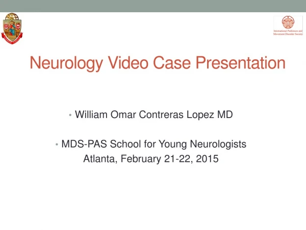 Neurology Video Case Presentation