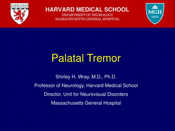 Palatal Tremor