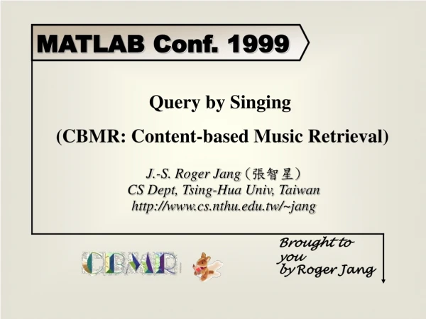 MATLAB Conf. 1999