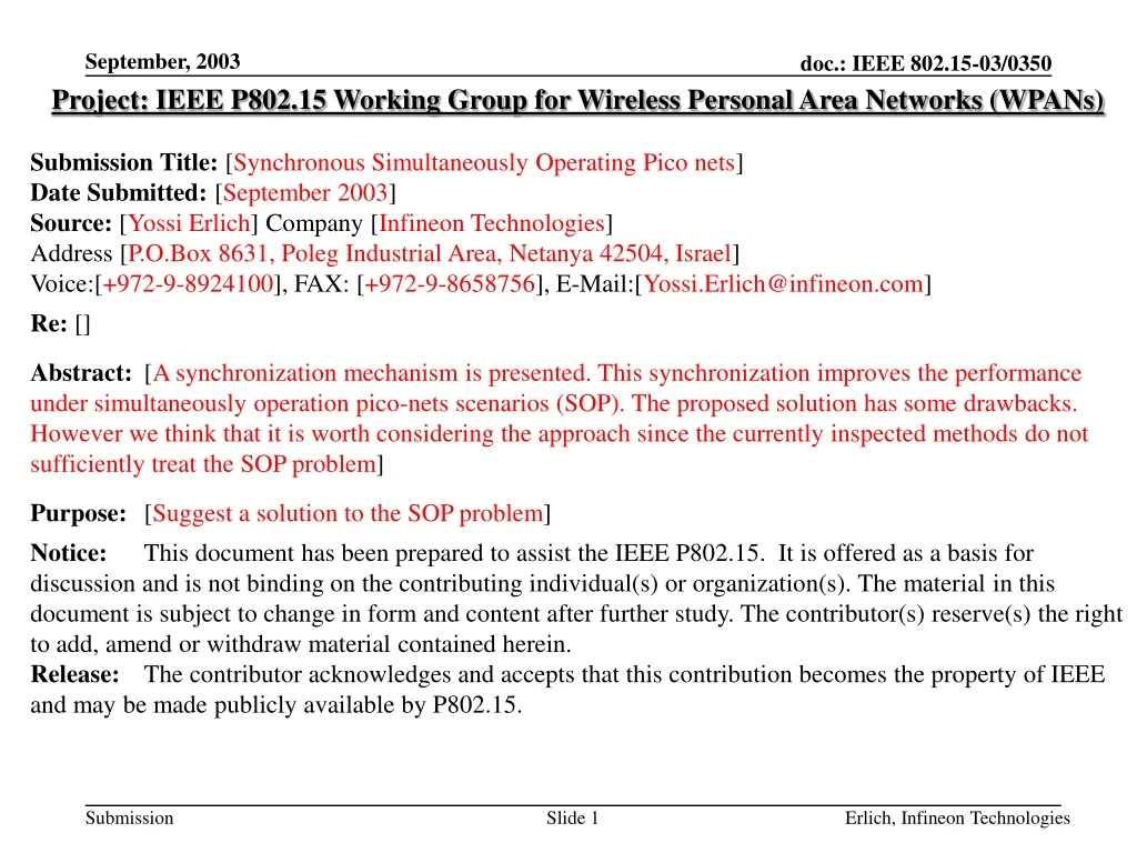 project ieee p802 15 working group for wireless