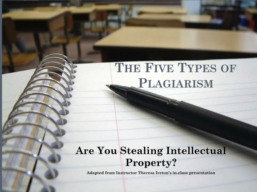 the five types of plagiarism