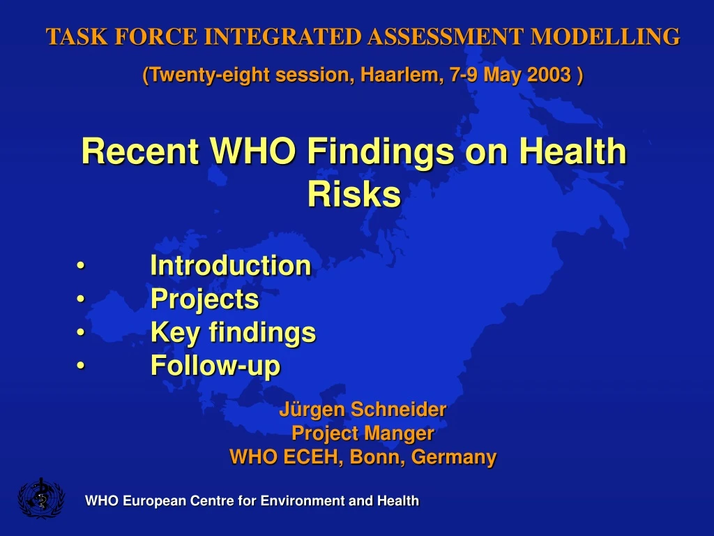 who european centre for environment and health