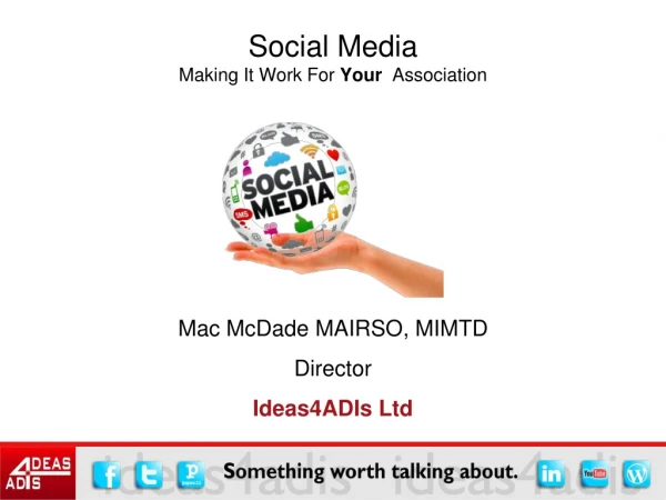 Mac McDade MAIRSO, MIMTD Director Ideas4ADIs Ltd