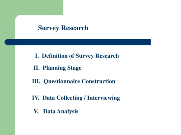 Survey Research