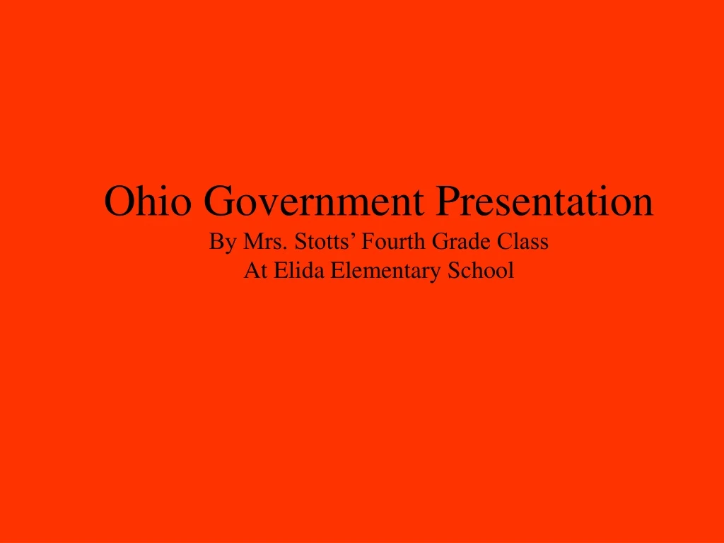 ohio government presentation by mrs stotts fourth