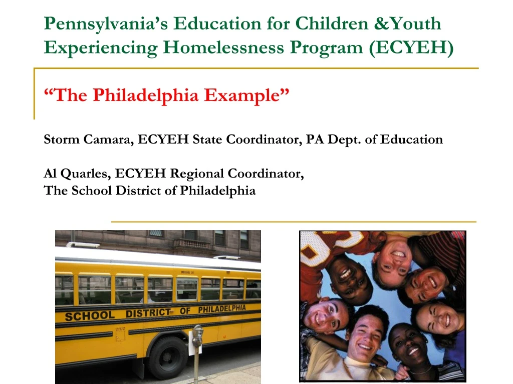 pennsylvania s education for children youth