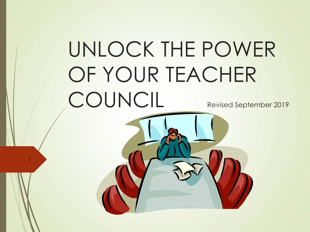 unlock the power of your teacher council revised september 2019