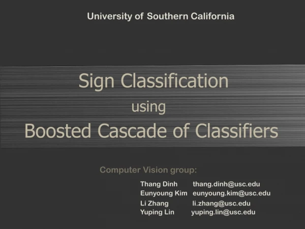 Sign Classification