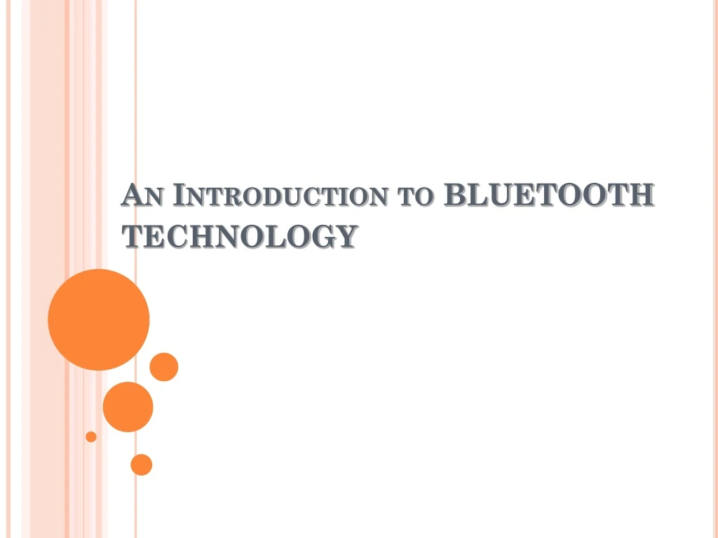 an introduction to bluetooth technology