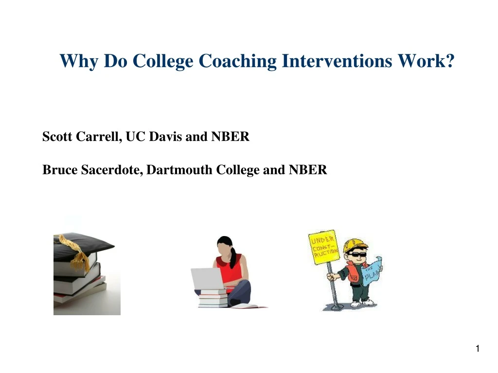 why do college coaching interventions work