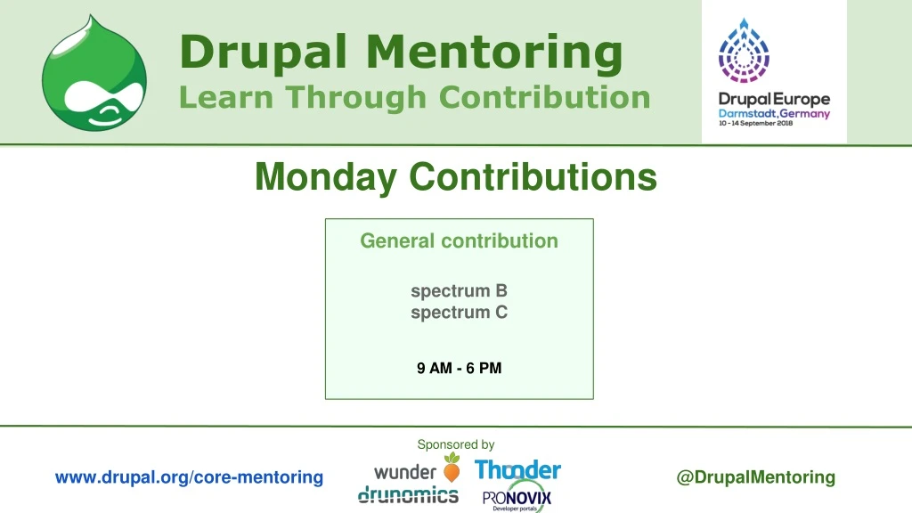 drupal mentoring